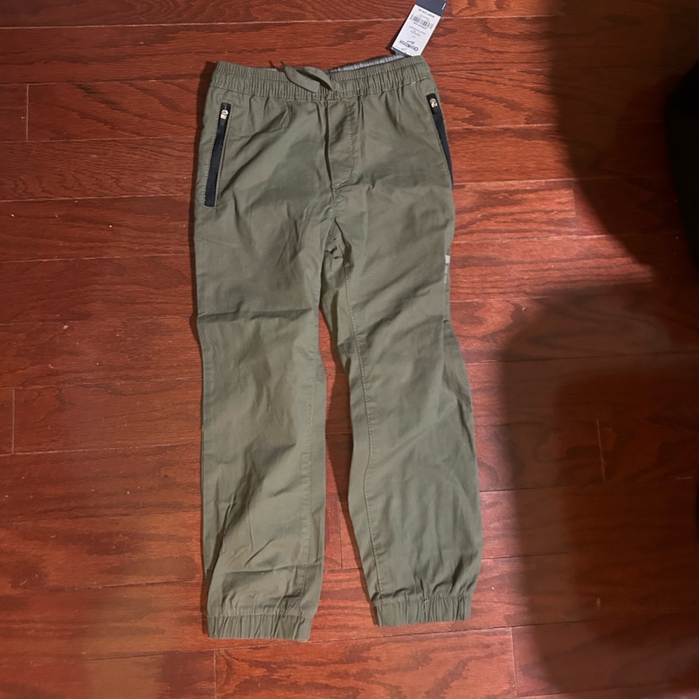 Carter’s Oshkosh Size 6 Olive Pants with zipper pockets NWT